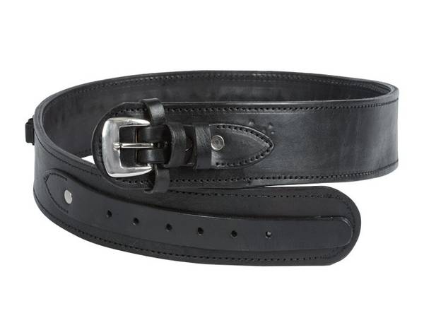 Bilde av Patronbelte i Lær - Western Style - Black